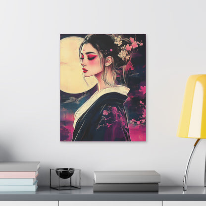 Magenta Moon - Fine Art Print on Canvas