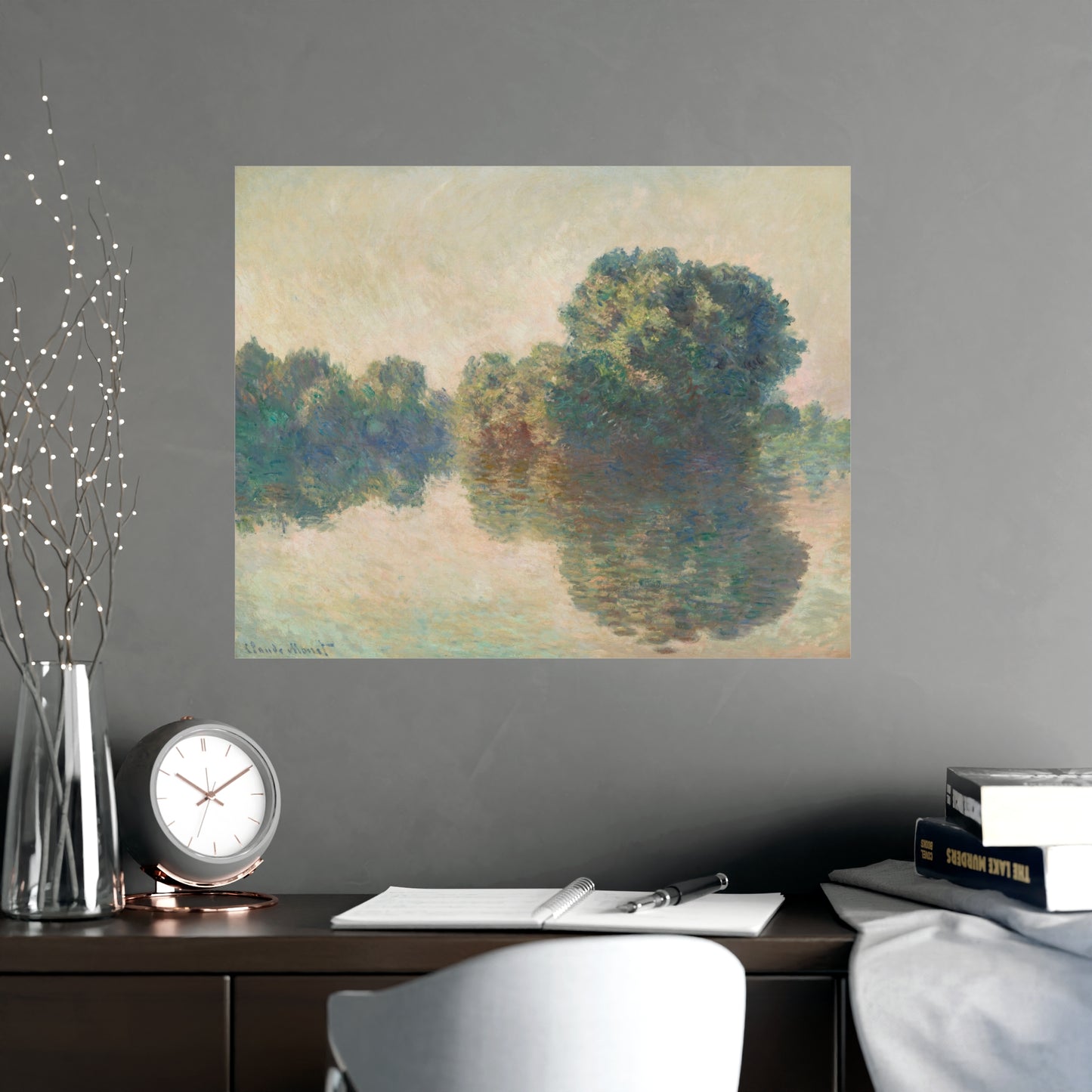 The Seine at Giverny - Monet Fine Art Poster