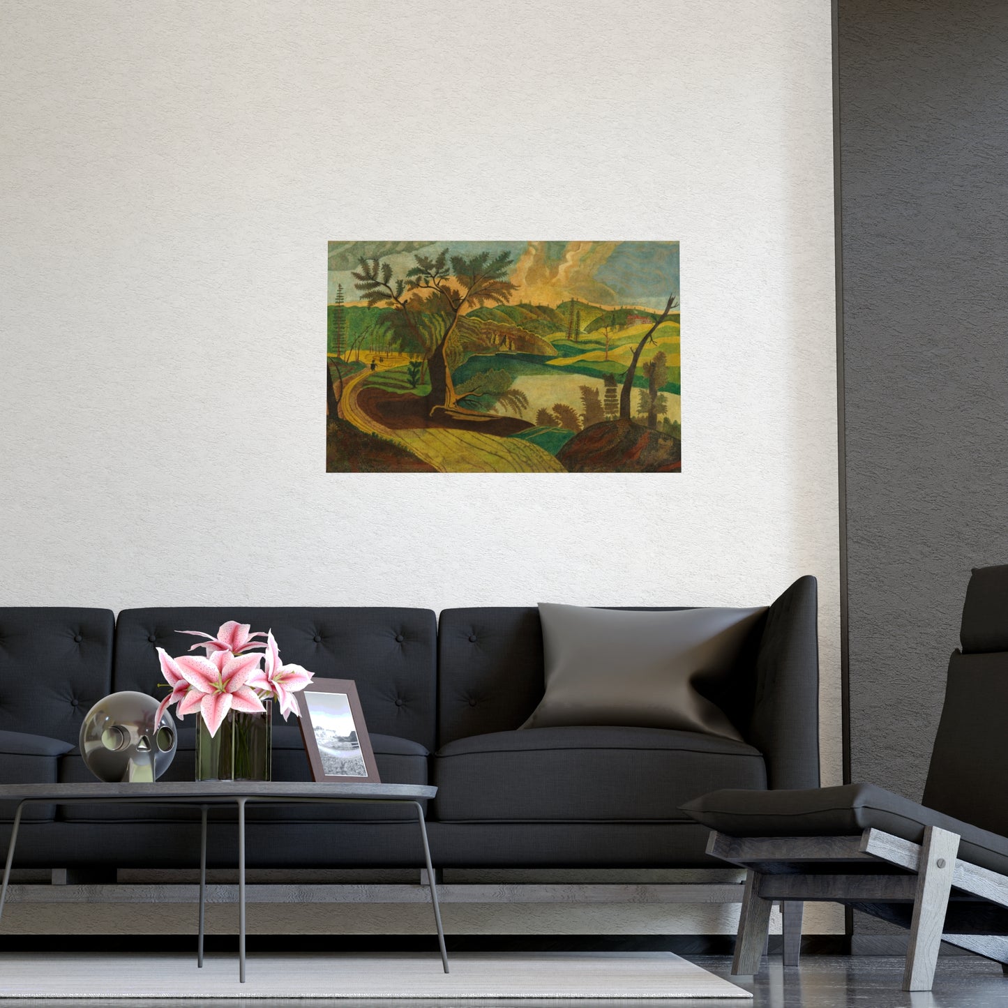 Stylized Landscape - Modern Abstract Fine Art Poster