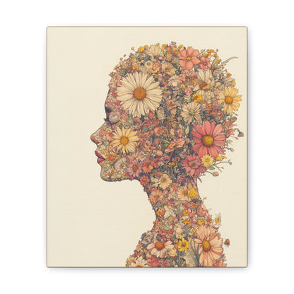 And So She Grew on Canvas