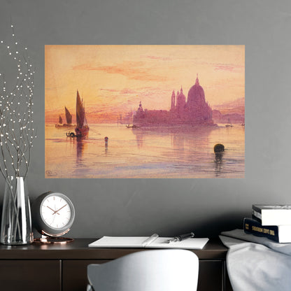 Santa Maria della Salute Venice at Sunset - Fine Art Poster