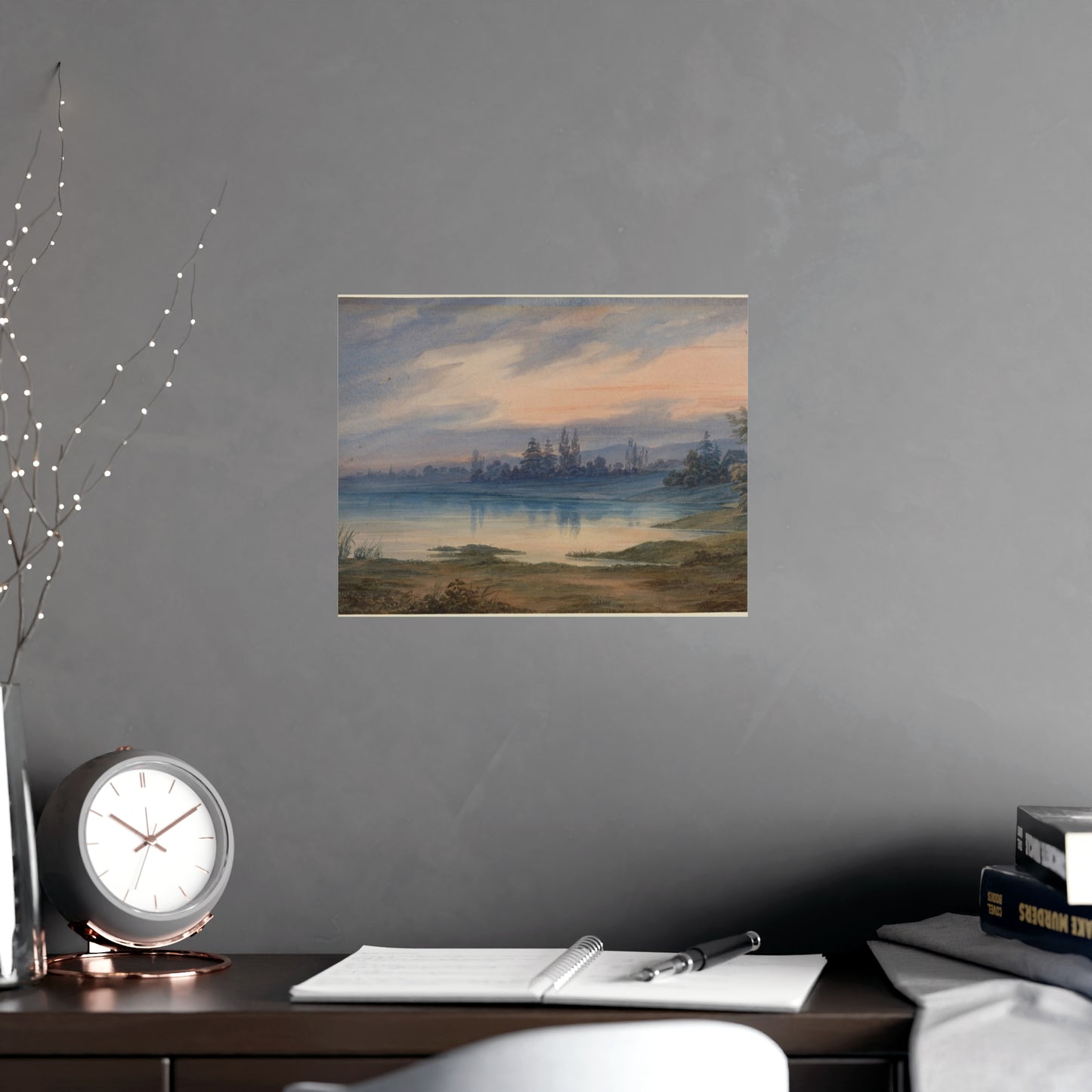 Landscape near Strasbourg - European Pastoral Fine Art Poster