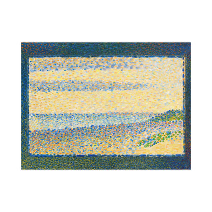 Seascape at Gravelines - Seurat Pointillist Fine Art Poster
