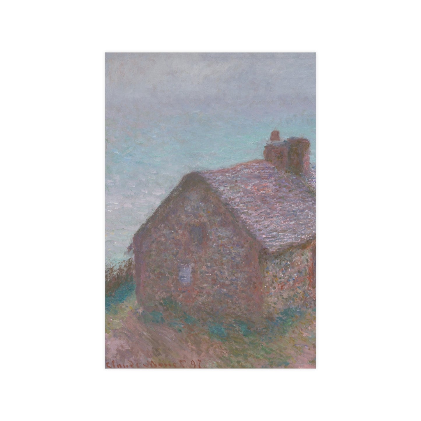 The Customs House at Varengeville - Monet Fine Art Poster