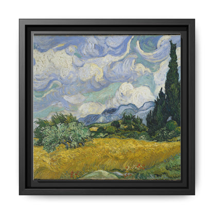 Van Gogh - Wheat Field with Cypresses - Museum Collection - Framed Canvas Print