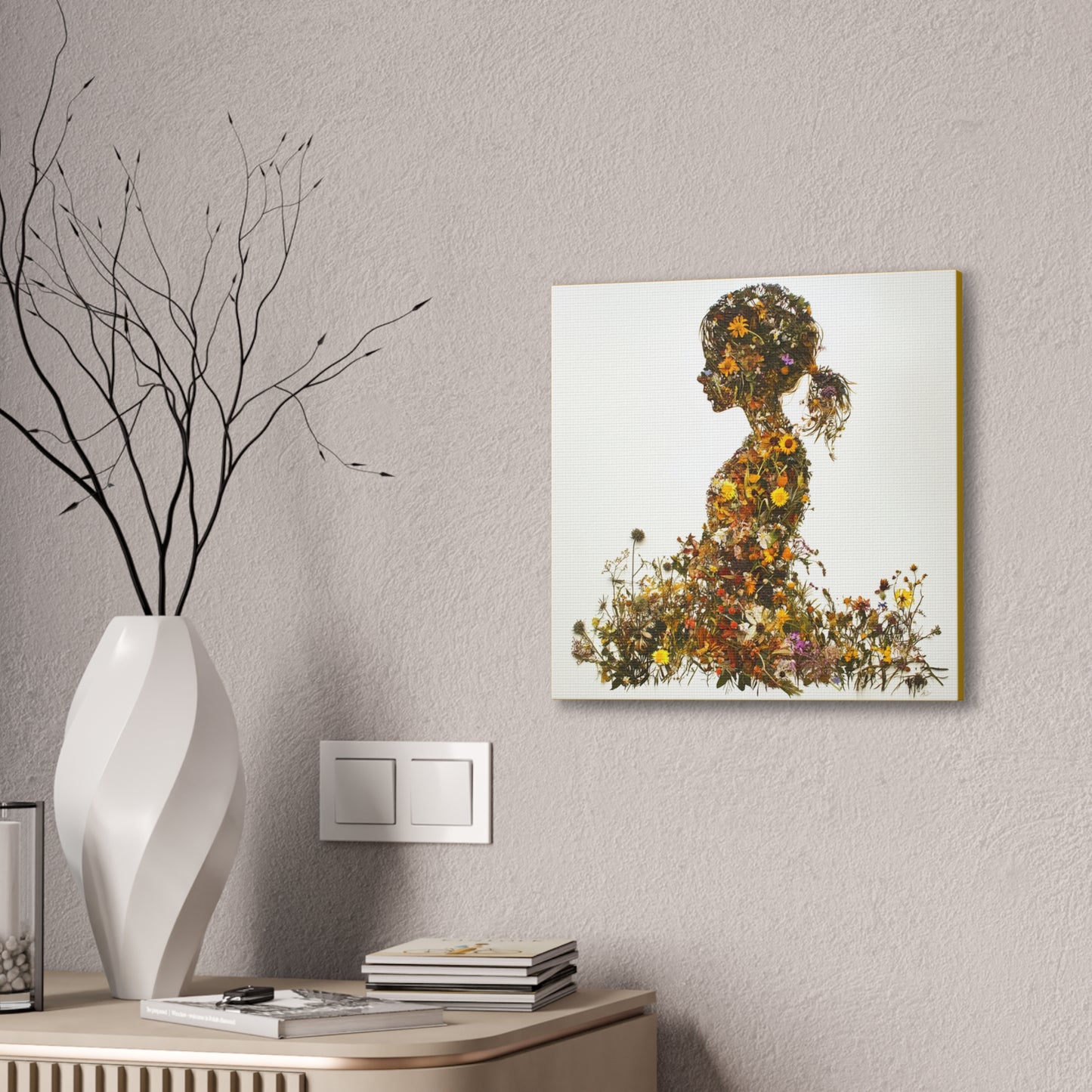 Summers Gone By - Wildflowers Fine Art Print on Canvas