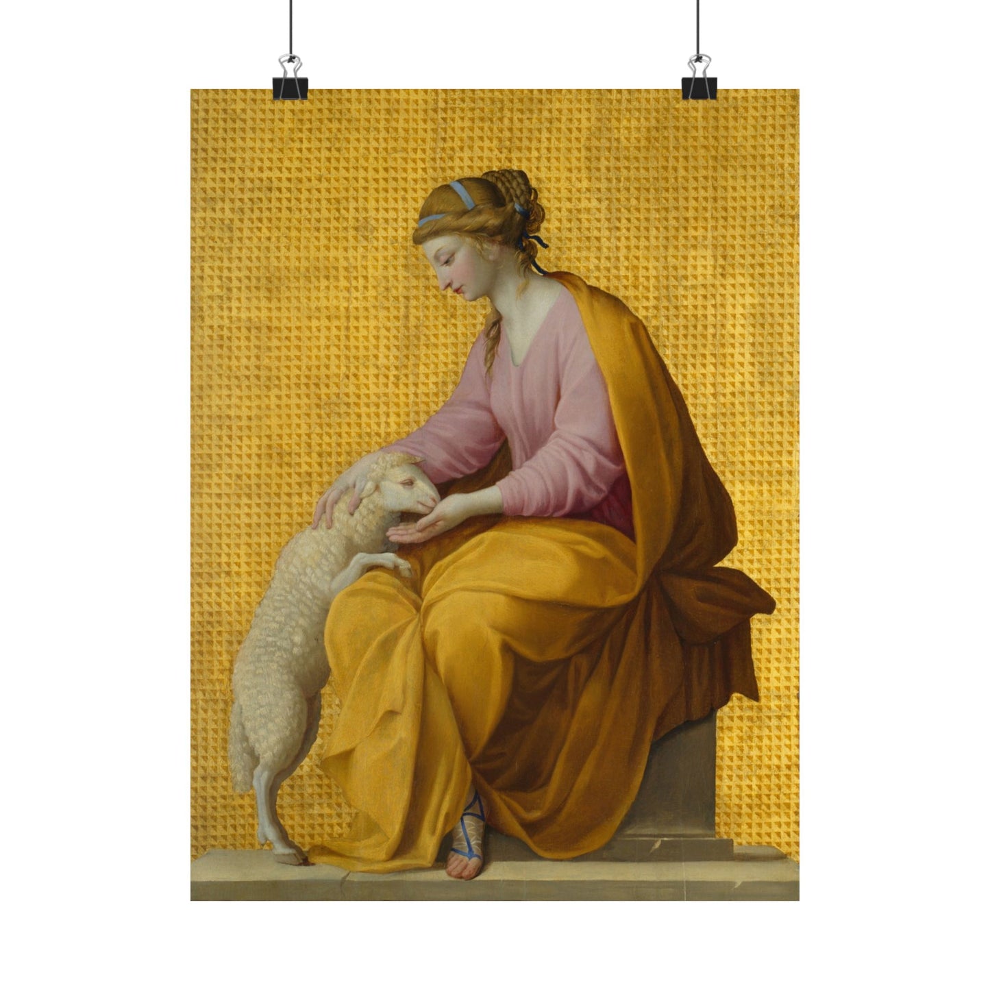 Virtues Art - Meekness - Fine Art Print - Elegant - Vertical Poster - Vintage Art Print