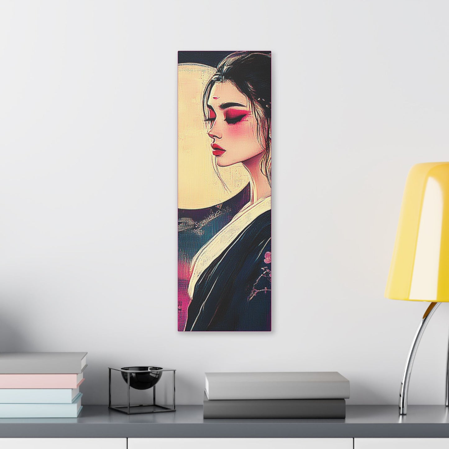 Magenta Moon - Fine Art Print on Canvas