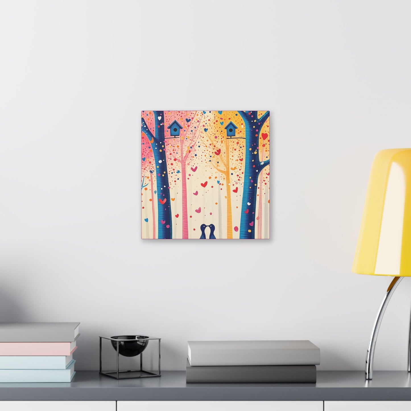 Little Love Birds - Delight in Nature Series - Fine Art Print on Canvas