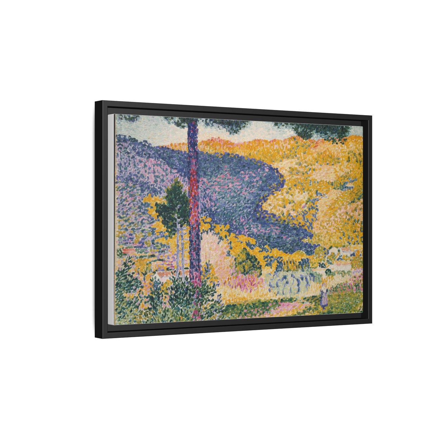 Valley with Fir Shade on the Mountain - Museum Collection - Framed Canvas Print