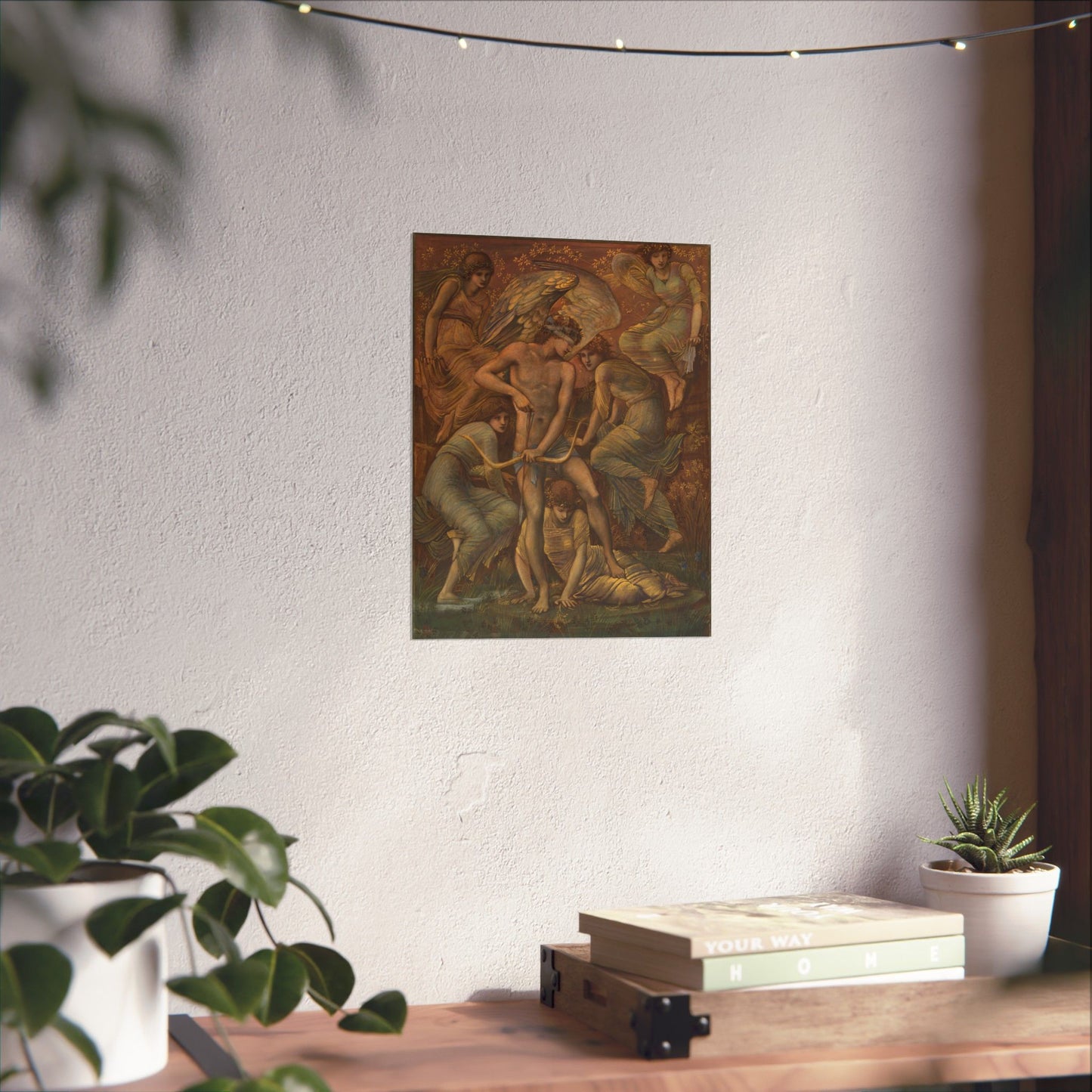 Cupid's Hunting Fields - 1924 - Vintage Fine Art Print - Classic Matte Vertical Poster - Ethereal - Angelic Artwork