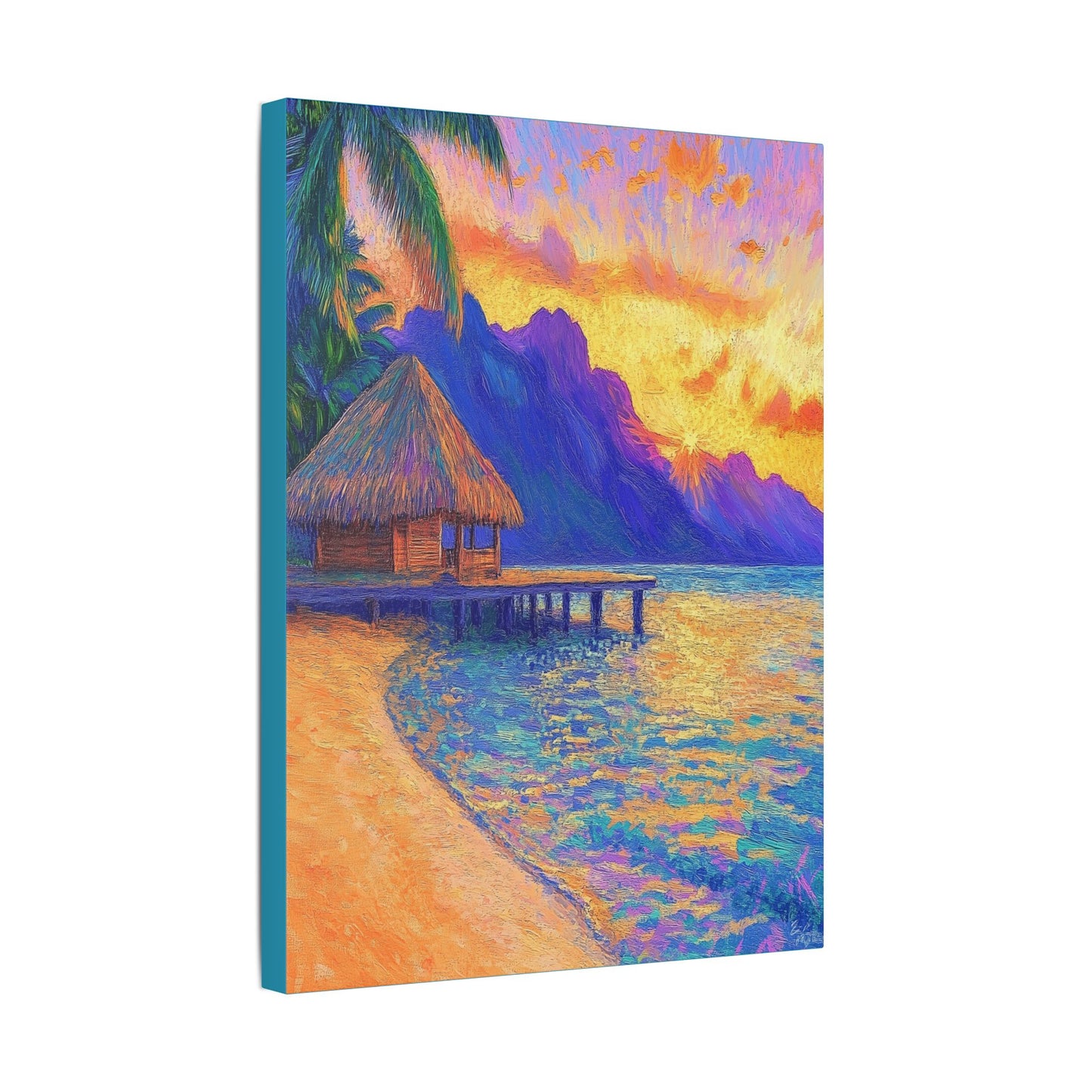 Mornings are Better on Vacation  - Fine Art Print on Canvas