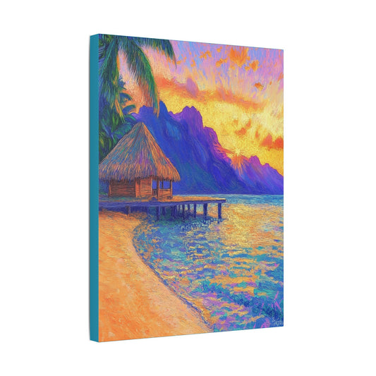 Mornings are Better on Vacation  - Fine Art Print on Canvas