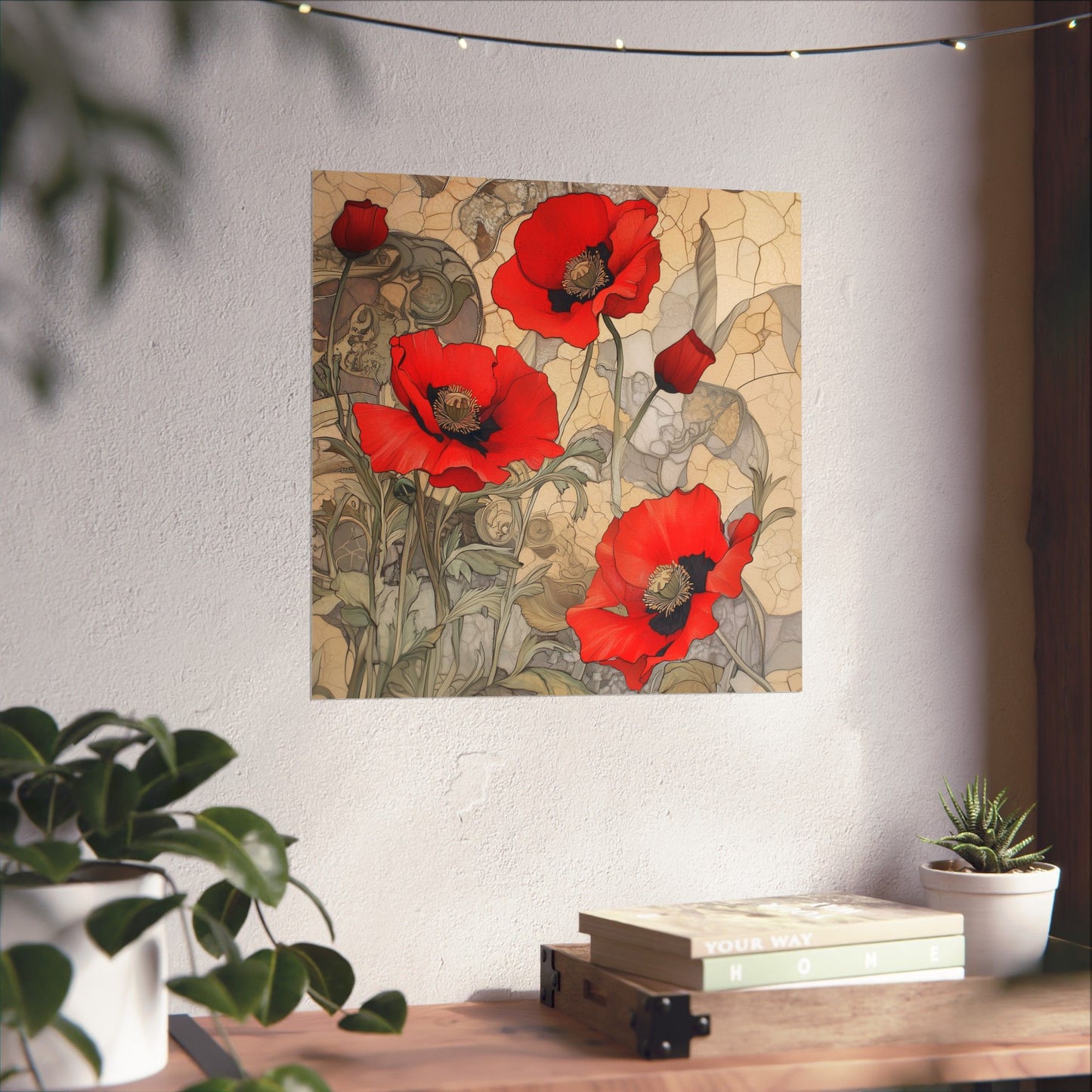 Pretty Poppy Fine Art Print - Floral Matte Vertical Poster – Artwork for Home Décor