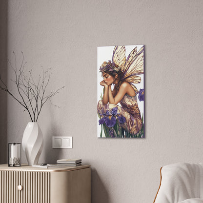 Iris You Were Here - Flowers & Fairies Collection - Fine Art Print on Canvas