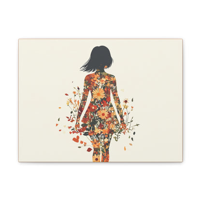 You Belong Among the Wildflowers  - Flower Girl - Print on Canvas
