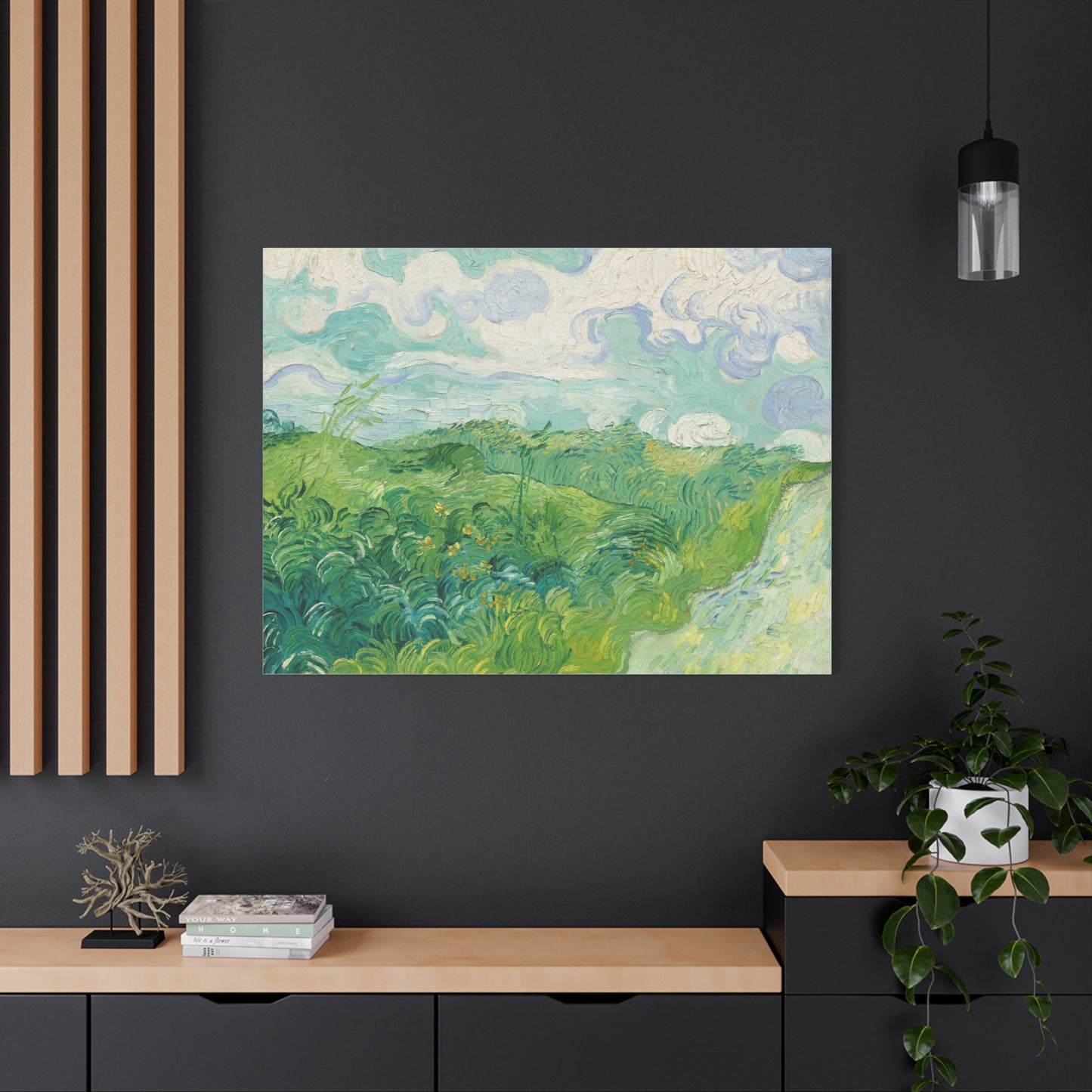 Vincent van Gogh - Green Wheat Fields Fine Art Canvas Print