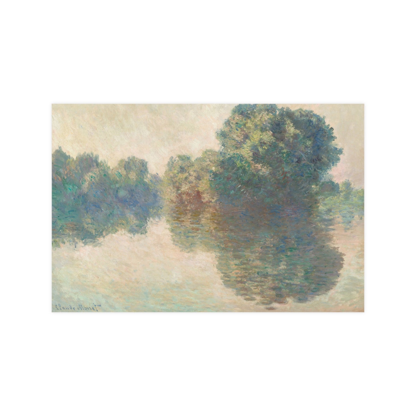 The Seine at Giverny - Monet Fine Art Poster