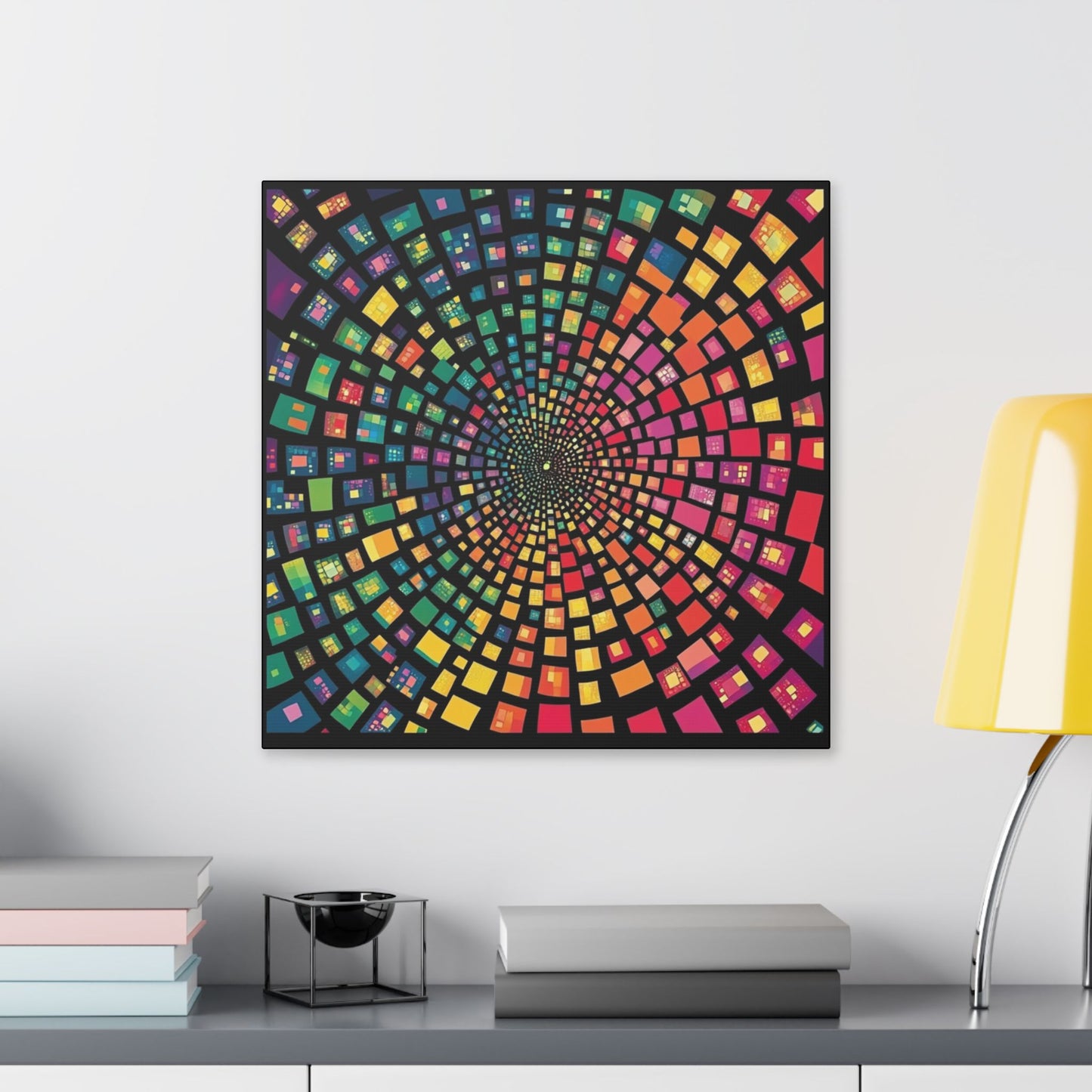 Chameleon Squares on Canvas