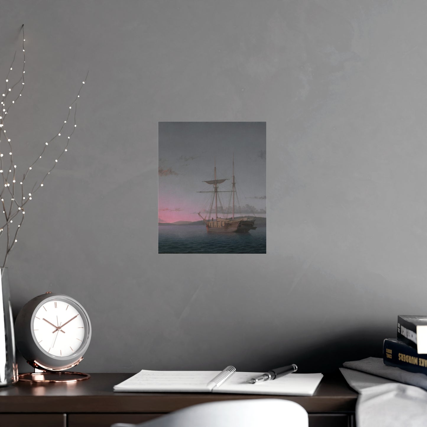 Lumber Schooners at Evening Penobscot Bay - Maritime Fine Art Poster