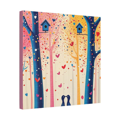 Little Love Birds - Delight in Nature Series - Fine Art Print on Canvas