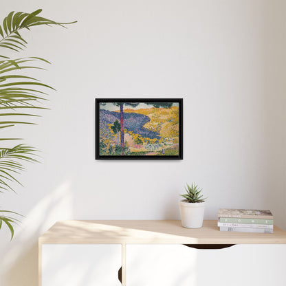 Valley with Fir Shade on the Mountain - Museum Collection - Framed Canvas Print
