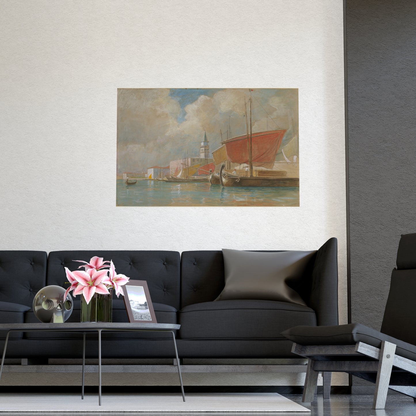 Shipping Along the Molo Venice - Canaletto Fine Art Poster