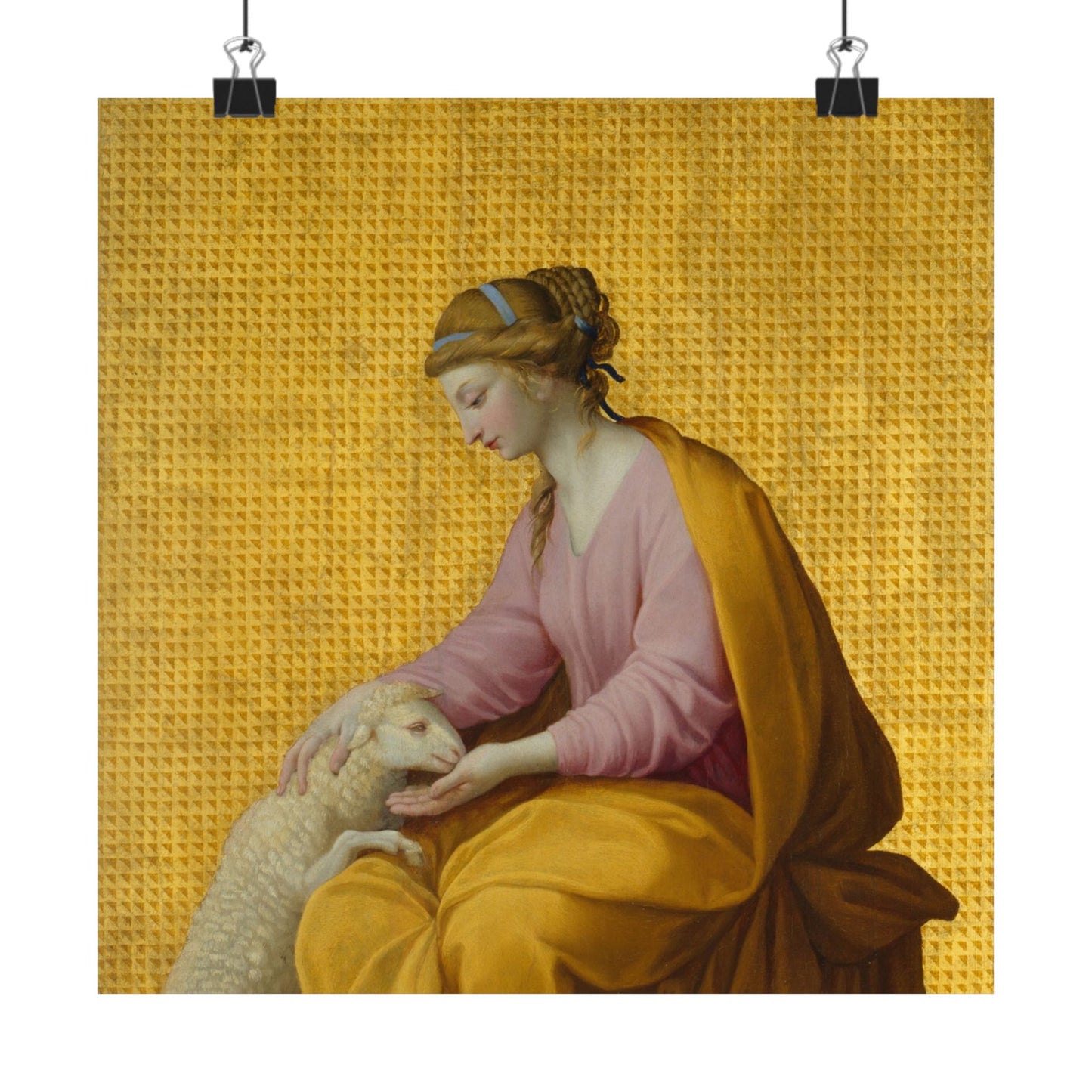 Virtues Art - Meekness - Fine Art Print - Elegant - Vertical Poster - Vintage Art Print