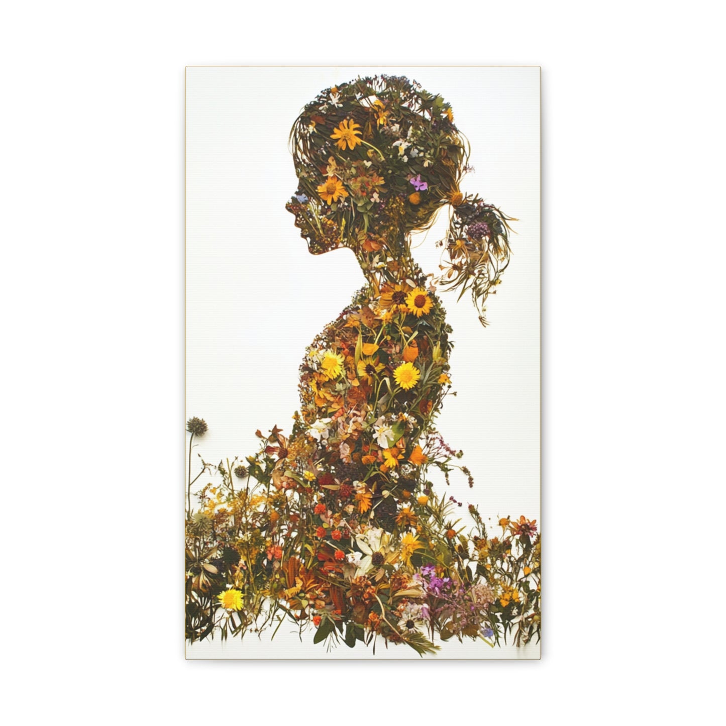 Summers Gone By - Wildflowers Fine Art Print on Canvas