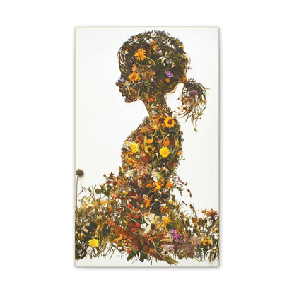 Summers Gone By - Wildflowers Fine Art Print on Canvas