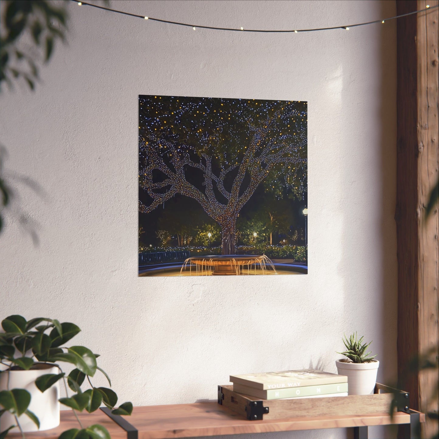Winter Lights in the Park - Fine Art Print - Poster Print