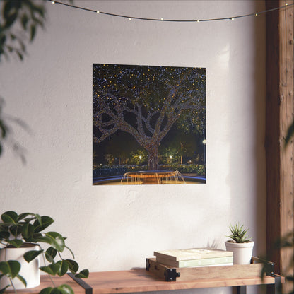 Winter Lights in the Park - Fine Art Print - Poster Print