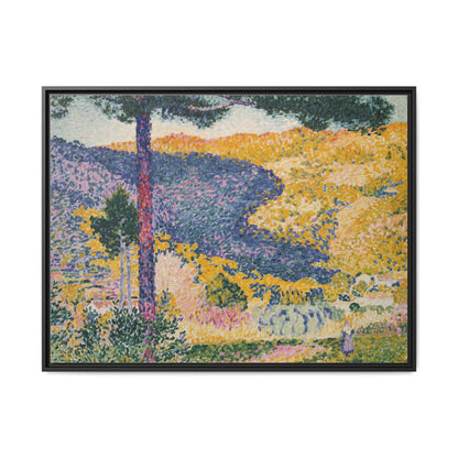 Valley with Fir Shade on the Mountain - Museum Collection - Framed Canvas Print