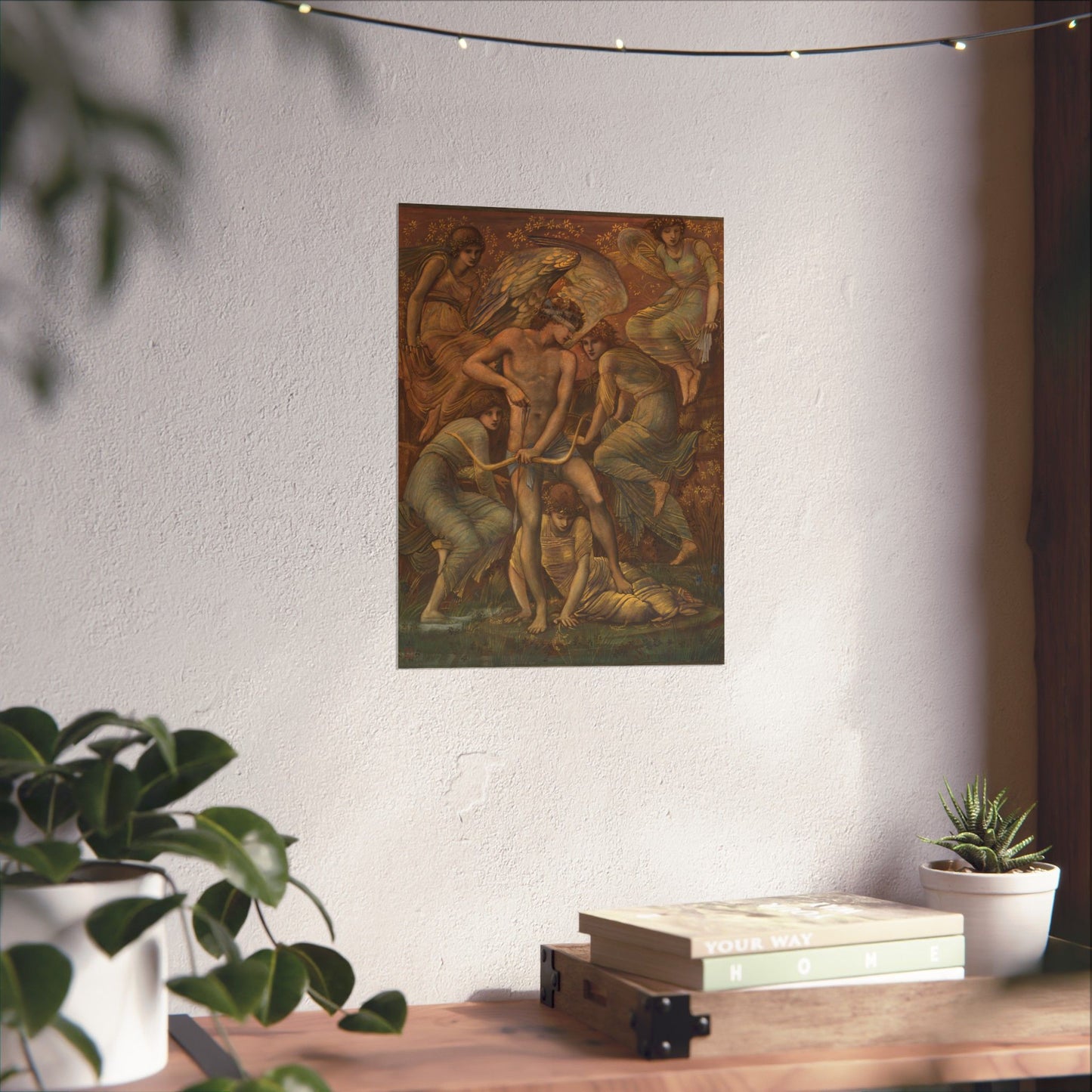 Cupid's Hunting Fields - 1924 - Vintage Fine Art Print - Classic Matte Vertical Poster - Ethereal - Angelic Artwork