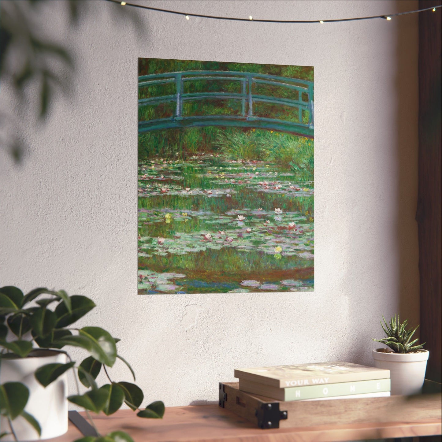 Claude Monet - Japanese Foot Bridge Fine Art Canvas Print