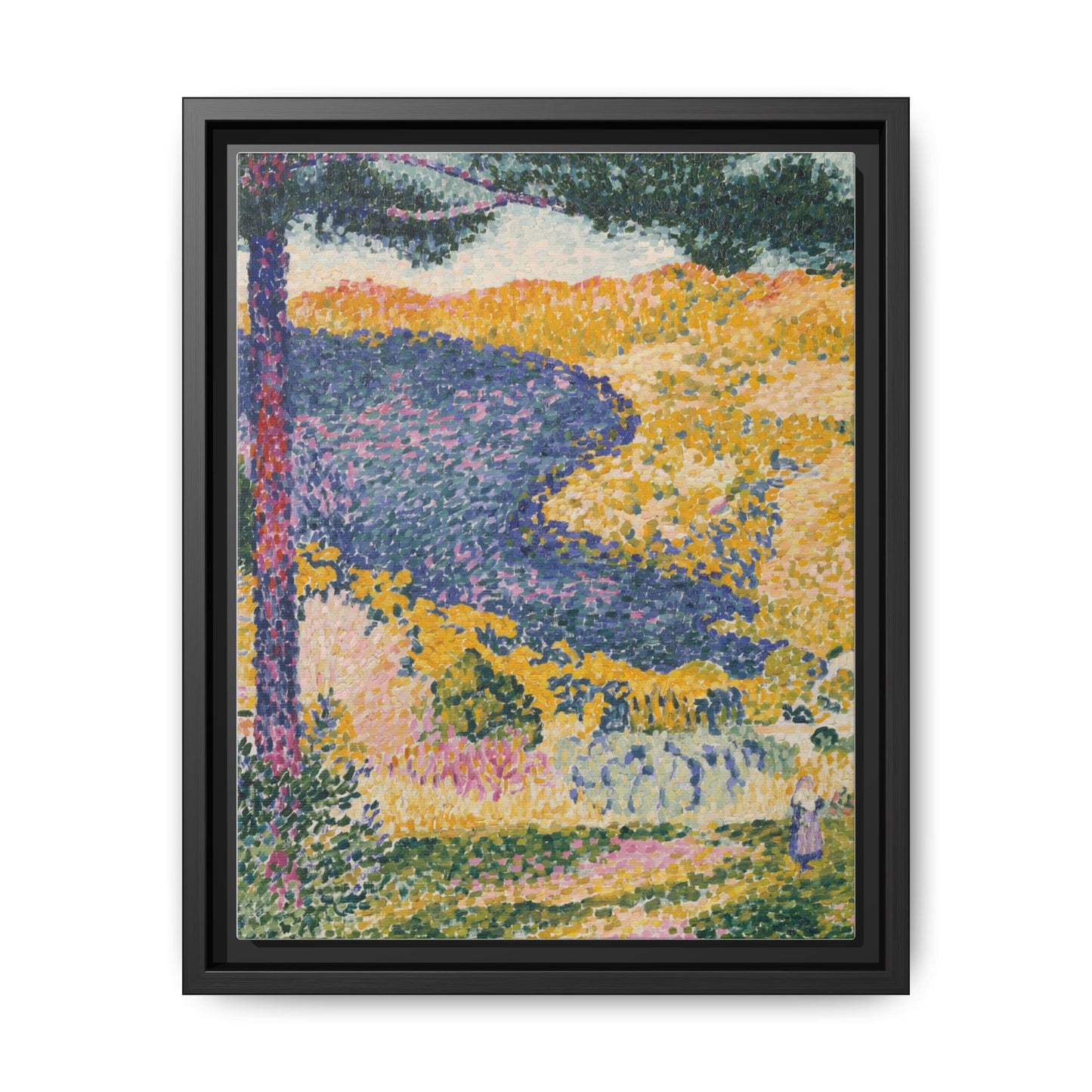 Valley with Fir Shade on the Mountain - Museum Collection - Framed Canvas Print