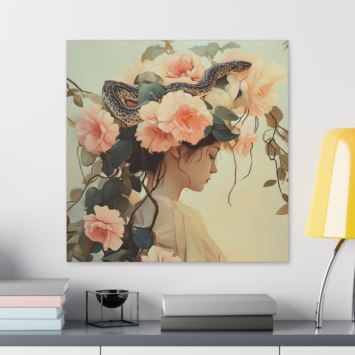 Snake Charmer - Secret Garden Series - Fine Art Print on Canvas