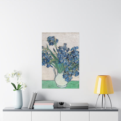 Van Gogh Irises Fine Art Print - Blue Flowers Wall Art