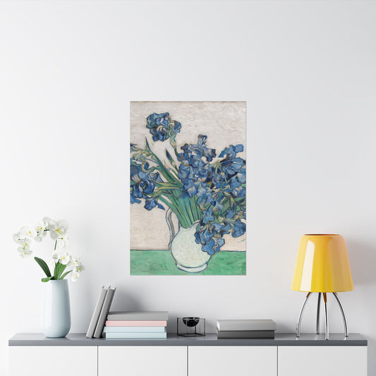 Van Gogh Irises Fine Art Print - Blue Flowers Wall Art