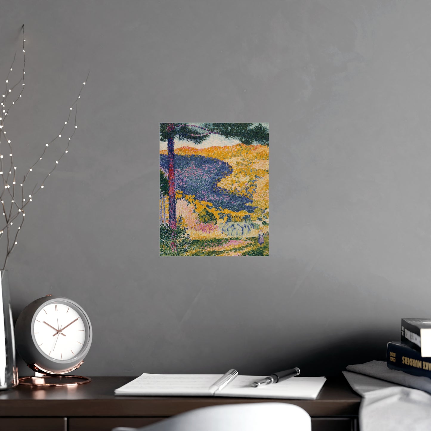 Valley with Fir Shade on the Mountain - Museum Collection - Fine Art Poster