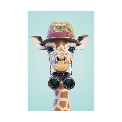 Adventure Awaits - His & Hers Giraffe Fine Art Prints (II) - Whimsical Animals - Wall Art -  Fine Art Prints - Home Décor
