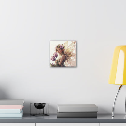 Tuesdays are for Tulips - Flowers & Fairies Collection - Fine Art Print on Canvas