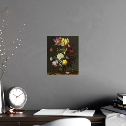 Bouquet of Flowers in a Glass Vase - Dutch Masters Fine Art Poster