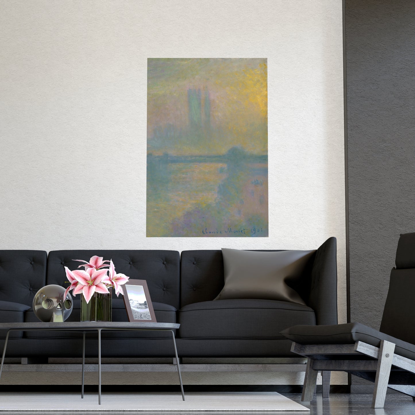 Charing Cross Bridge London - Monet Fine Art Poster