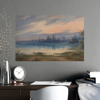 Landscape near Strasbourg - European Pastoral Fine Art Poster