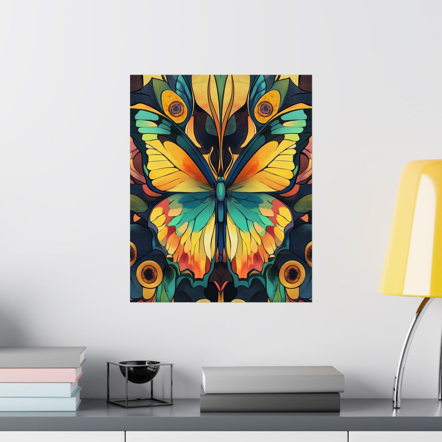 Brilliant Butterfly - Bohemian Wall Art - Fine Art Print - Poster Matte - Vertical Wall Décor