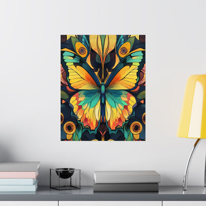 Brilliant Butterfly - Bohemian Wall Art - Fine Art Print - Poster Matte - Vertical Wall Décor