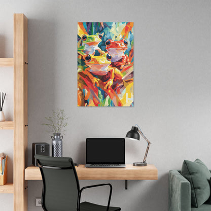 Frogs are Friends - Delight in Nature Series - Fine Art Print on Canvas