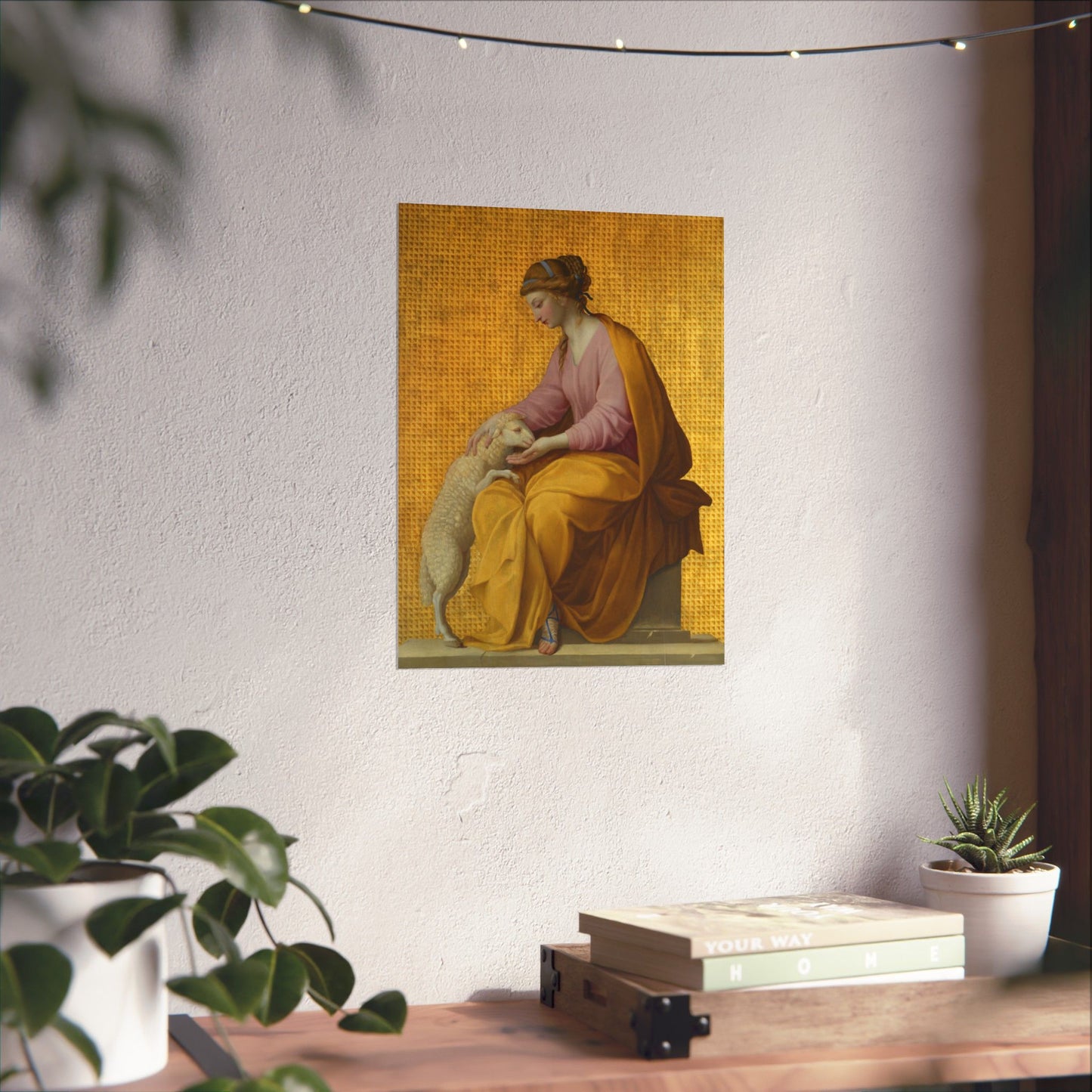 Virtues Art - Meekness - Fine Art Print - Elegant - Vertical Poster - Vintage Art Print