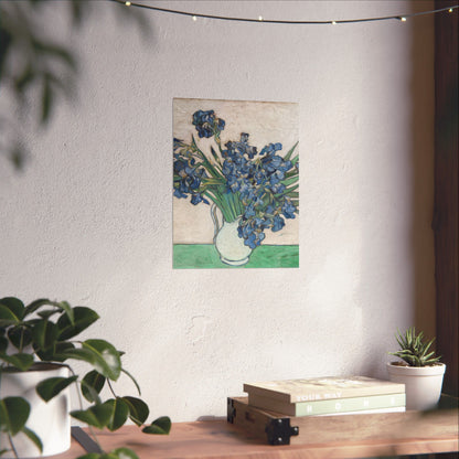 Van Gogh Irises Fine Art Print - Blue Flowers Wall Art
